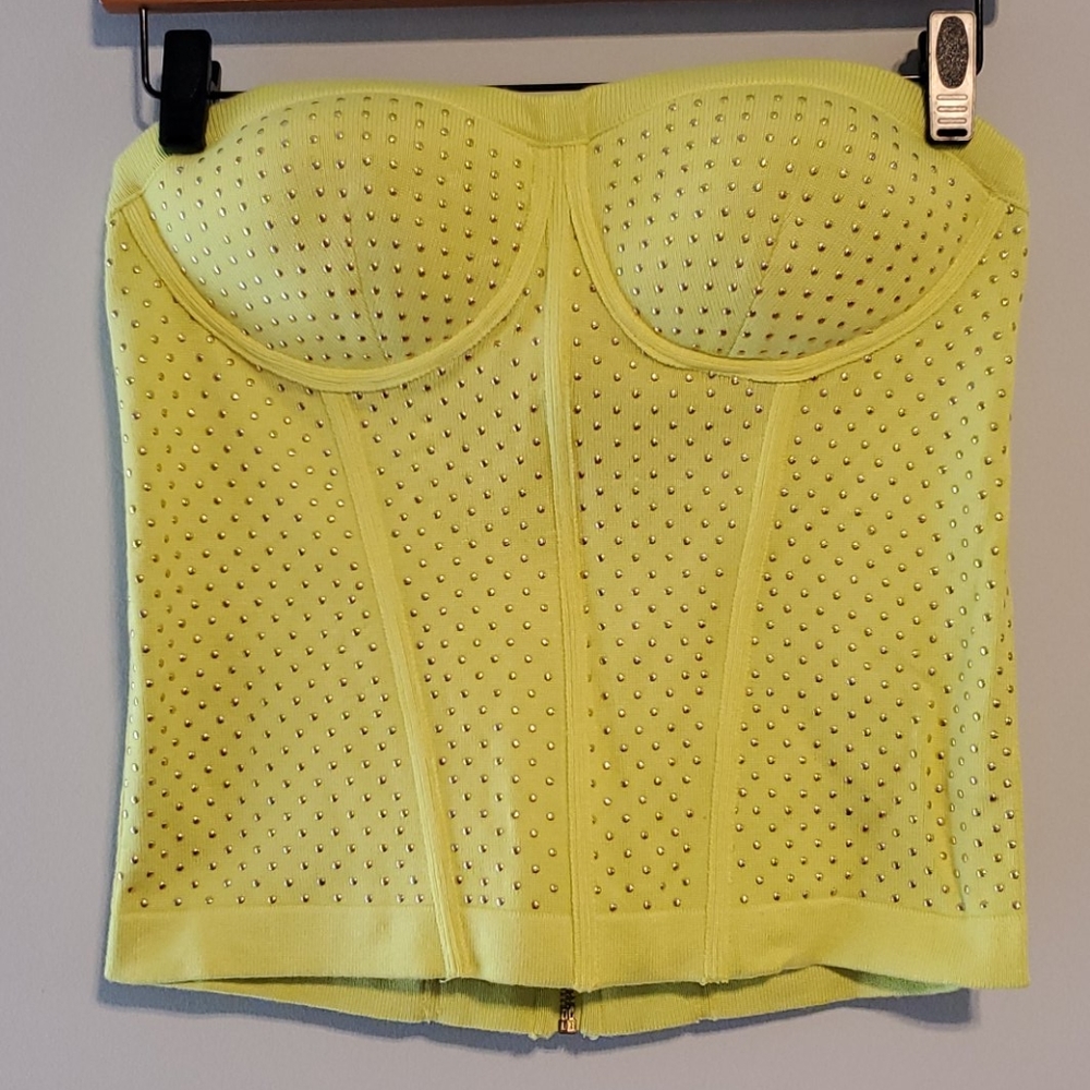 Corset knit top